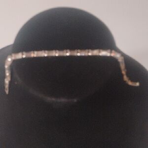 Weiss Jewelry Vintage Tennis Bracelet With Finely Cut Stones